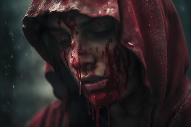 blood scene with red bloody vibes