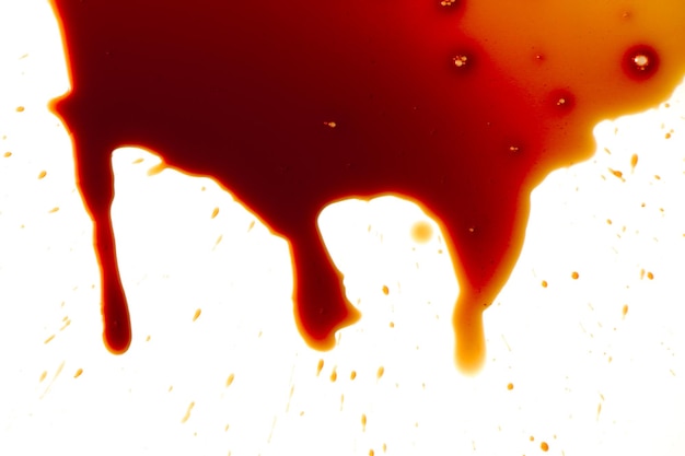 Blood stains on a white background