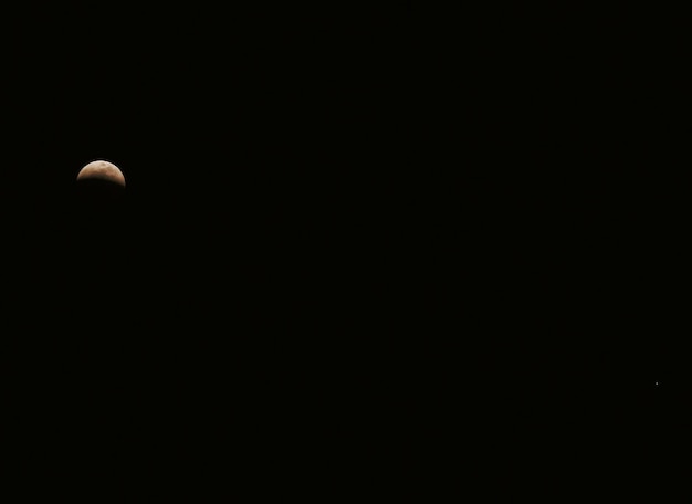 Bloody Moon Eclipse of 28 July 2018 companion with mars in frame. The longest Lunar eclipse. Captured in Israe