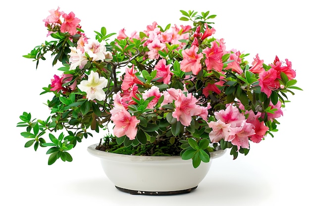 Blooming Azalea Bonsai Tree