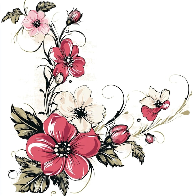 Photo blooming beauty stunning floral clip art to enhance your invitations and craft creations