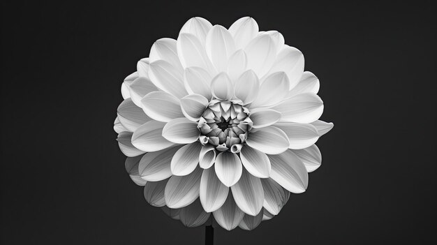 Blooming white flower Generative AI