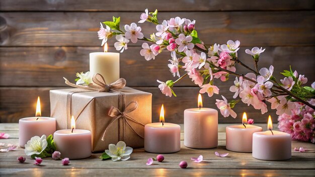 Photo blossom candles