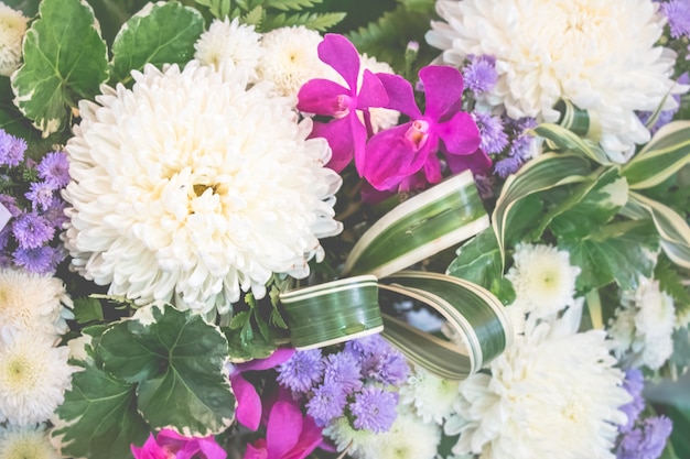 Blossom flower bouquet background