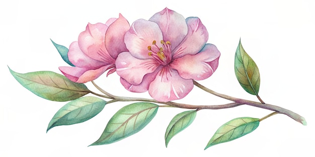 Blossoming Elegance A Watercolor Tribute to Spring