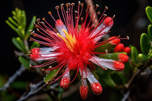 Blossoms of the underbrush wild plant