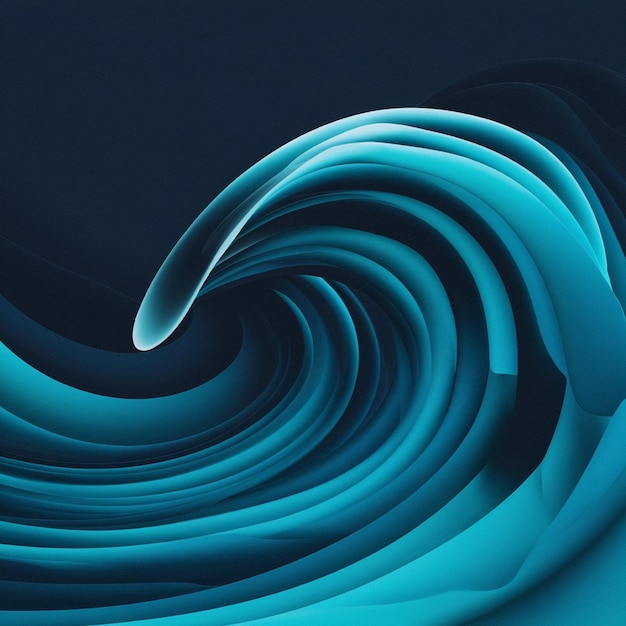 a blue abstract background with a black and blue swirl