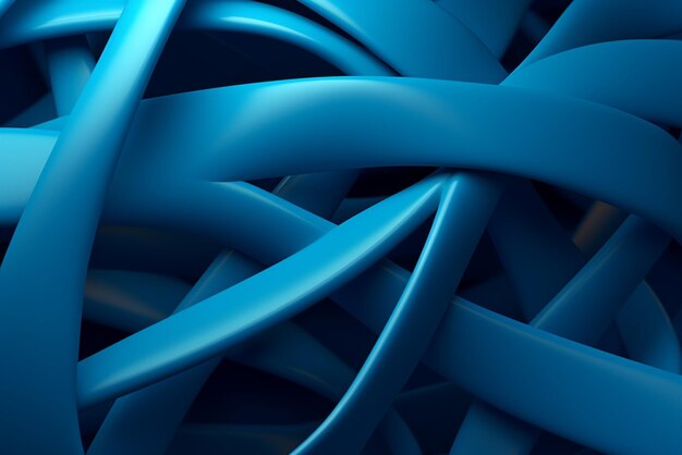 Photo blue abstract background with interwoven fabric