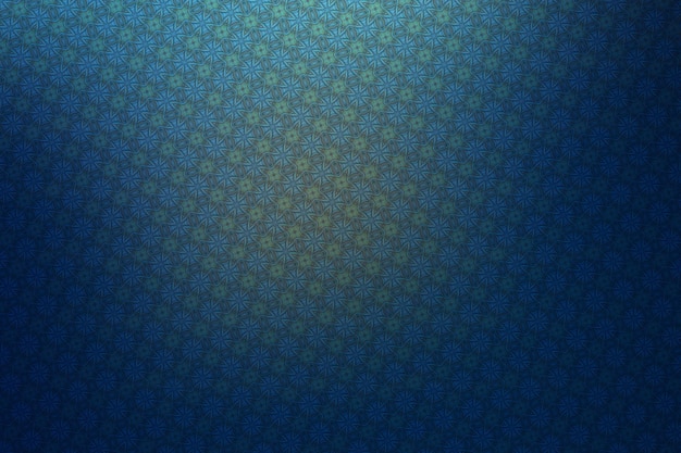 Blue abstract background with a pattern in the form of a flower