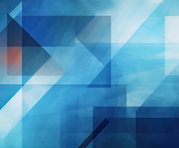 Blue abstract background with triangles