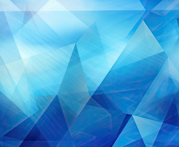 Blue abstract background with triangles