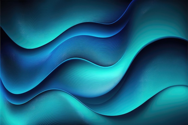 Blue abstract gradient wave wallpaper free space Made by AIArtificial intelligence