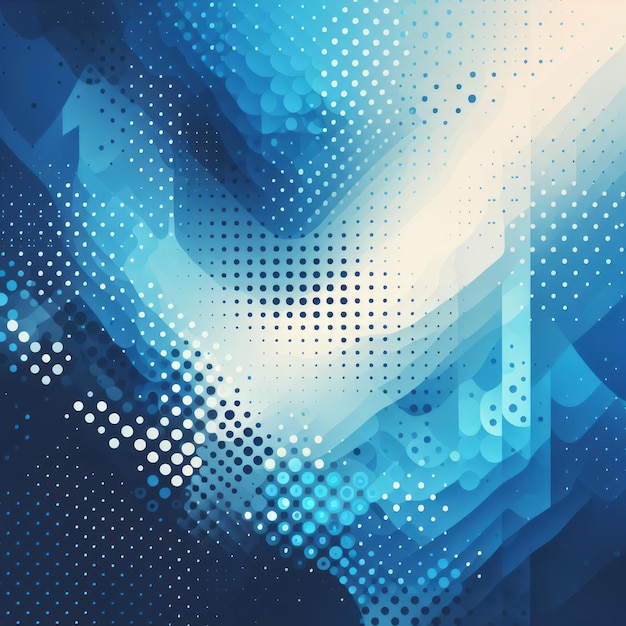 blue abstract halftone background