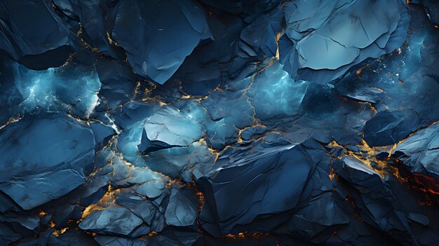 Blue abstract lava stone texture background