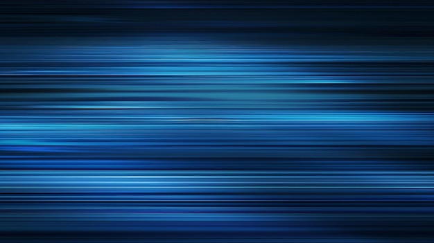 Blue abstract motion blur background horizontal lines Futuristic and technology concept