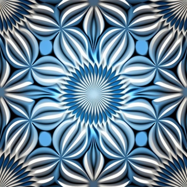 Blue abstract patternAI generated