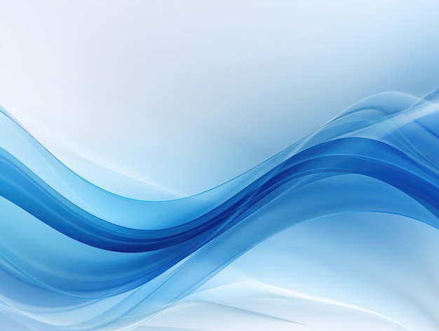 Blue abstract wave background in the style of precisionist lines Blue waves design