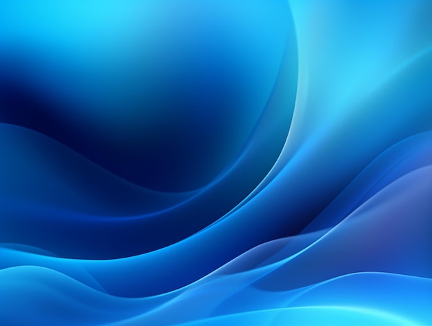 Blue Abstract Wave Smooth Texture Background Wallpaper AI Generated