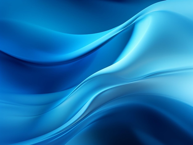 Blue Abstract Wave Smooth Texture Background Wallpaper AI Generated