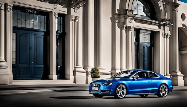 Blue Audi S5