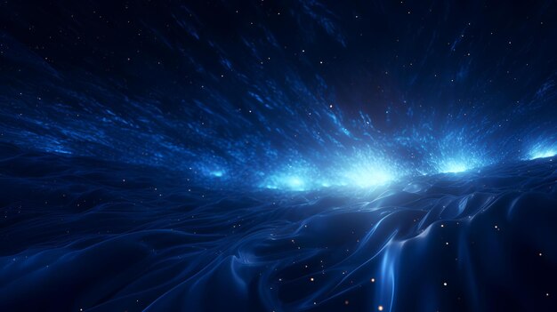 a blue background with a blue background with a large explosion