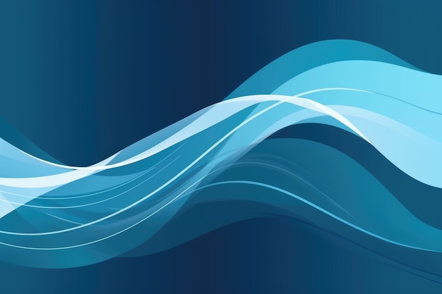 A blue background with a blue wave design.