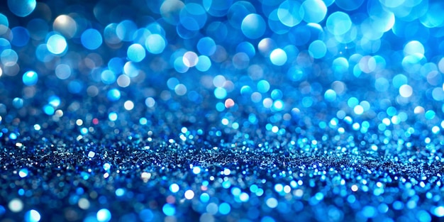 Blue background with glitter