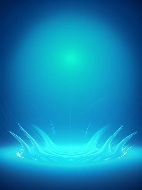 a blue background with a green light and a blue background