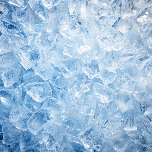 a blue background with ice that says  ice  on it