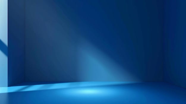 a blue background with a light and a blue background