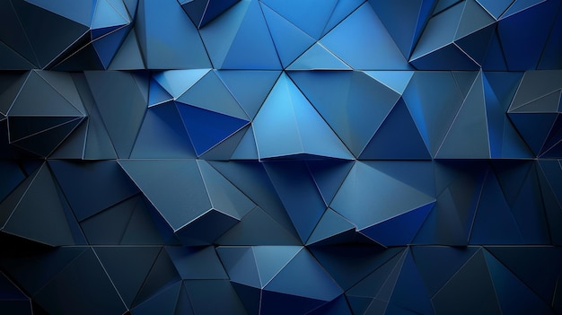 A blue background with many triangles