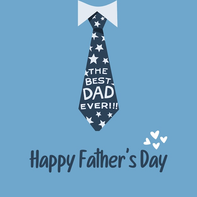 Photo a blue background with a message that says the best dad ever