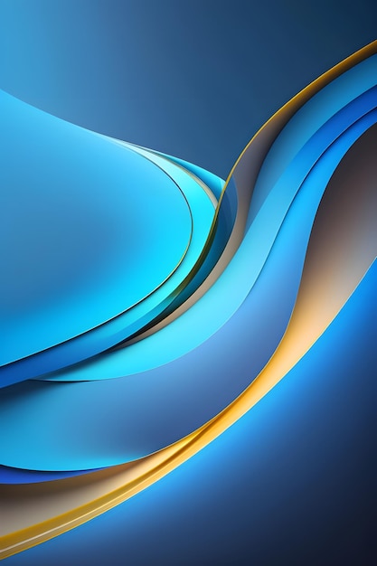 Blue Background With Organic Curves