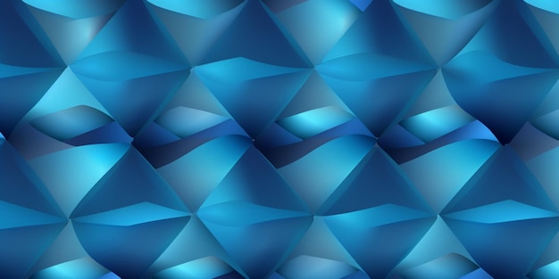 A blue background with a pattern of triangles.