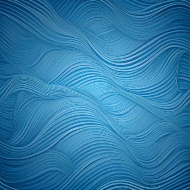 a blue background with a pattern of wavy lines