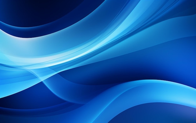 Blue Background with Smooth Shining Lines