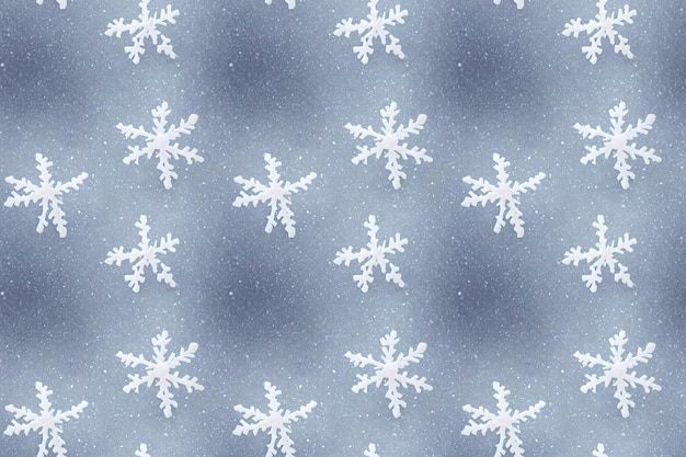 A blue background with snowflakes on it