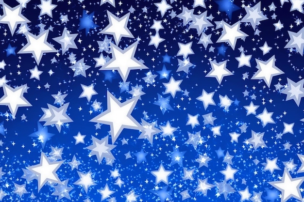 A blue background with stars and the word stars on it