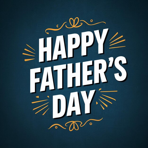 a blue background with a text happy fathers day written on it