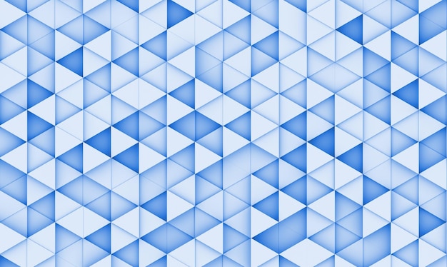 Blue background with triangles 3d image 3D rendering illustration