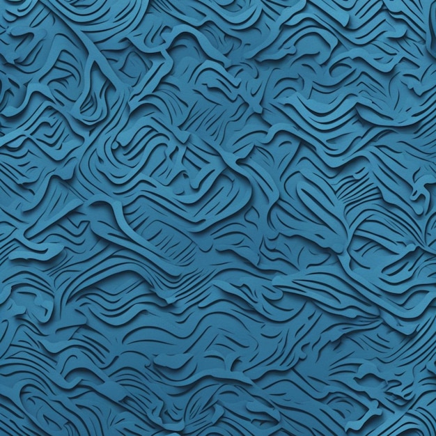 a blue background with wavy lines and the blue background