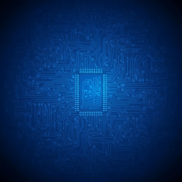 Photo a blue background with a white square and a blue square with a square in the middle