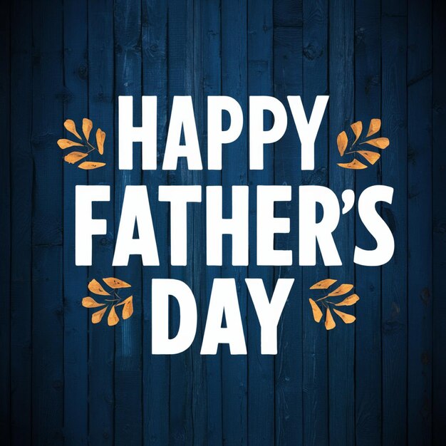 a blue background with a white text that says happy fathers day