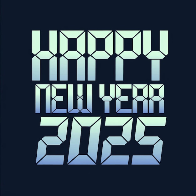 Photo a blue background with the words happy new year on it