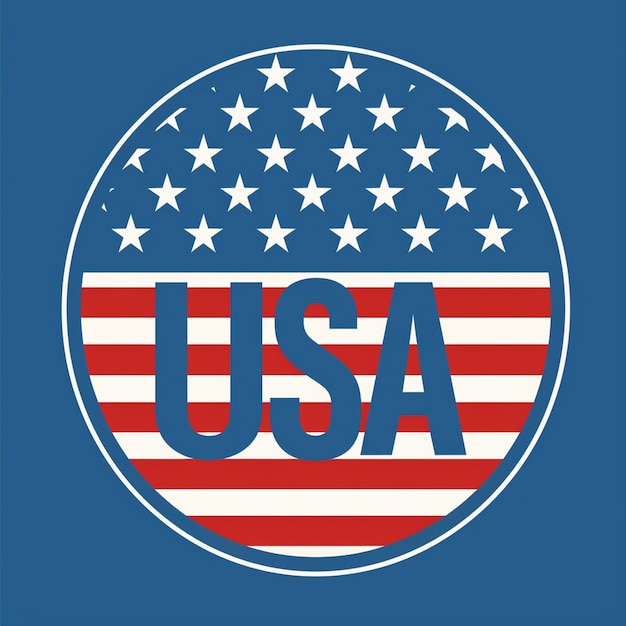 a blue background with the words usa on it