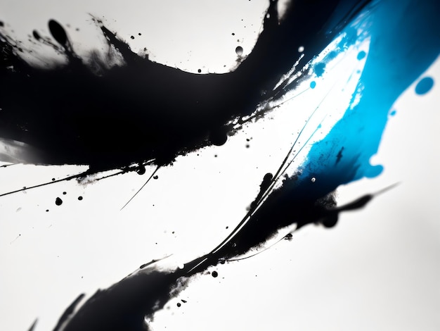 A blue and black painting wallpaper abstract background