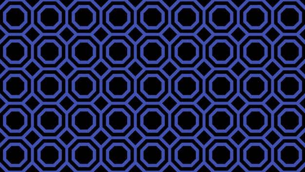 Blue and black pattern on a black background.