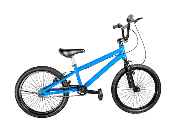 Blue BMX bike