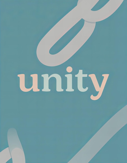 Photo a blue book with the word unity written on it