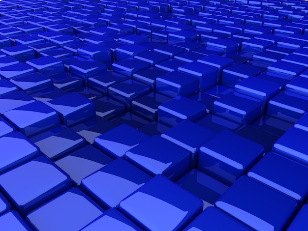 Blue boxes background texture rendering